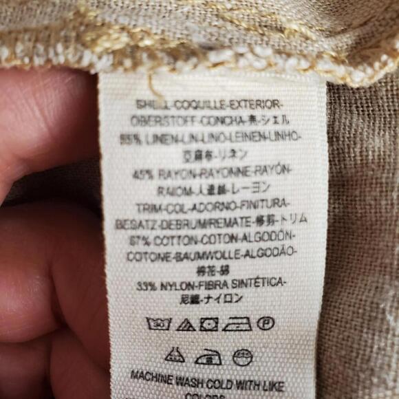 Free People - Tan Utility Jacket - Size Medium - Picture 9 of 9